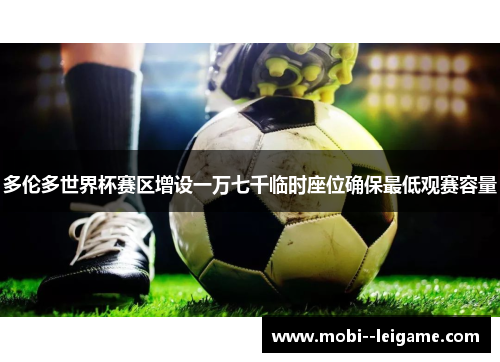 多伦多世界杯赛区增设一万七千临时座位确保最低观赛容量